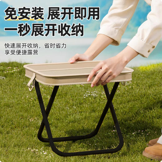 【随身便携❗️手包式折叠凳】展开即坐随身便携，久坐舒适加强承重，户外出行超省心，耐磨材质耐用抗造，便携式户外折叠凳钓鱼椅火车小马扎，露营椅子折叠椅野营小板凳L 商品图2