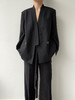 YANYI CHANG｜91800210 中式交叠领系带廓形西装 [ 黛墨黑 ] 商品缩略图11