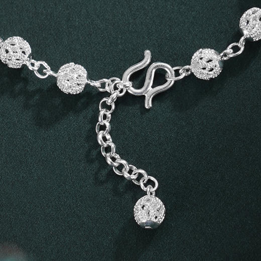 子佩集S990银【白水鉴心】手链【QFSL008】花丝2510 商品图3