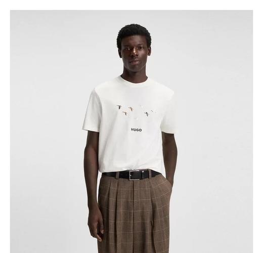 老板 飞鸟刺绣夏季26SS新款圆领短袖T恤 Z-15886 商品图0