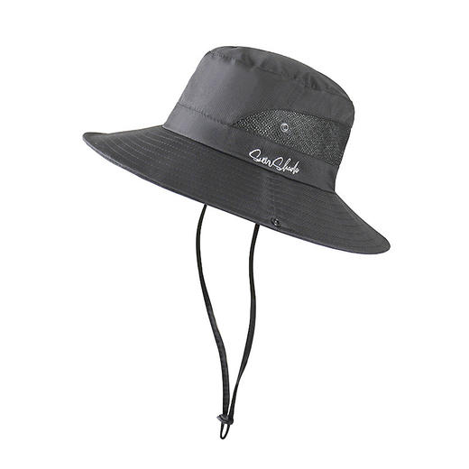 加长帽檐 周全防护 户外旅游 钓鱼高颜值太阳帽 全面防晒 防紫外线遮阳渔夫帽 商品图6