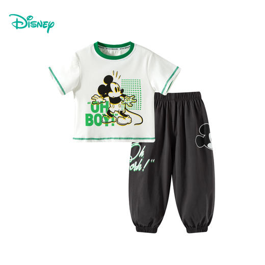 迪士尼男童夏日冰瓷棉短袖长裤套装ZD2FT059 商品图4
