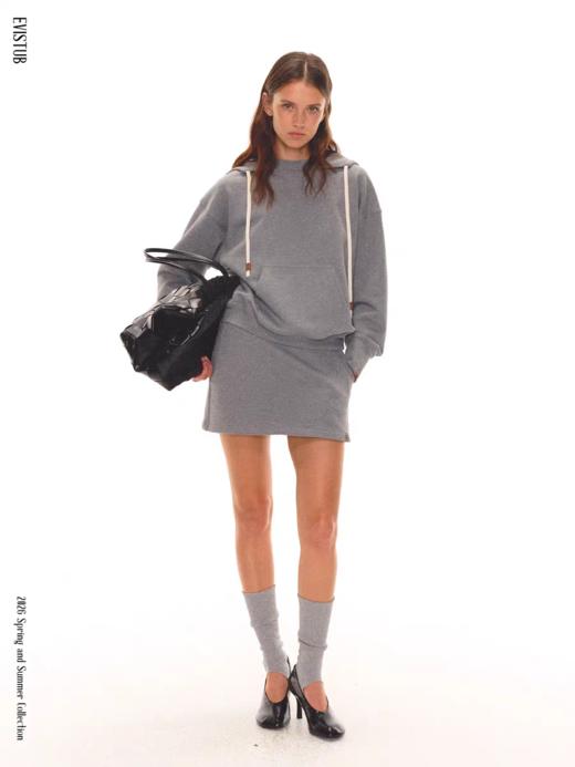 Evistub girls/E-6CCX1924/E-6CDQ1925/散步系列卫衣短裙套装 商品图1