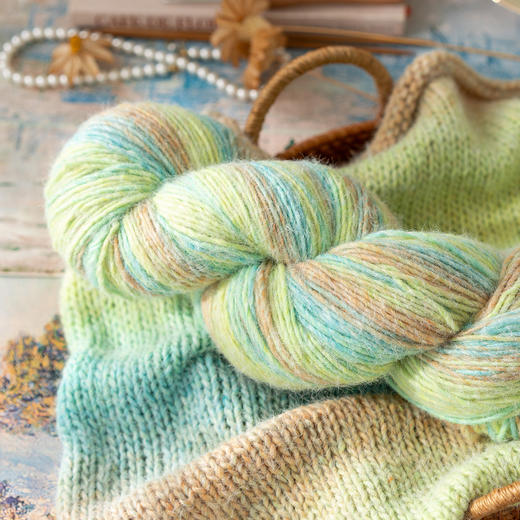 苏苏姐家花雾段染手工diy手编线编织钩针棒针毯毛衣帽围巾毛线团 商品图1