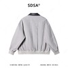 SDSA男装2026新款高贵轻奢时尚百搭编织翻领拼接拉链夹克宽松简约 商品缩略图4