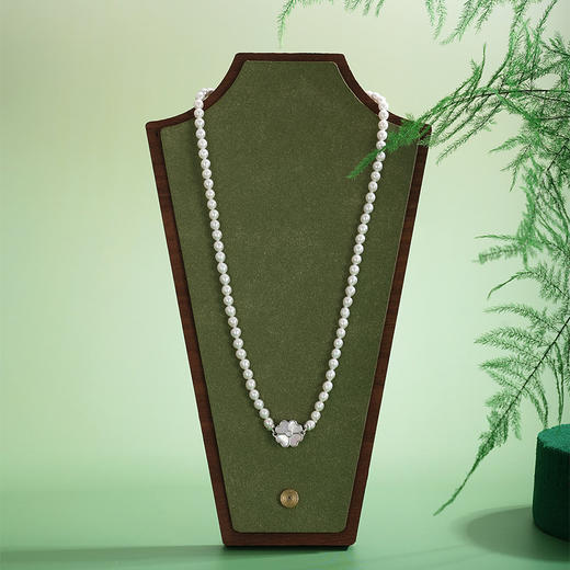 子佩集【心愿四叶】珍珠AOYA奥雅项链【XXXL006】4mm珠磁吸扣四叶草2512 商品图3