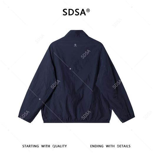 SDSA男装2026新款高贵轻奢简约纯色拉链立领夹克外套百搭宽松休闲 商品图4