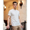 高端男士短袖T恤圆领提花夏季透气修身休闲上衣   XLM-CM8687177 商品缩略图3