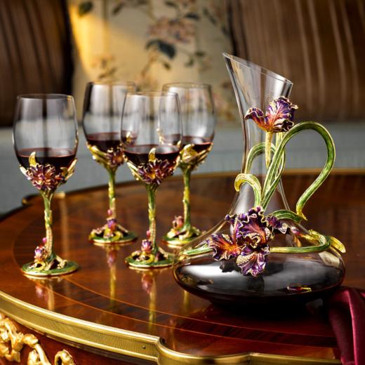 「彼达思」幸福鸢尾红酒杯 商品图1