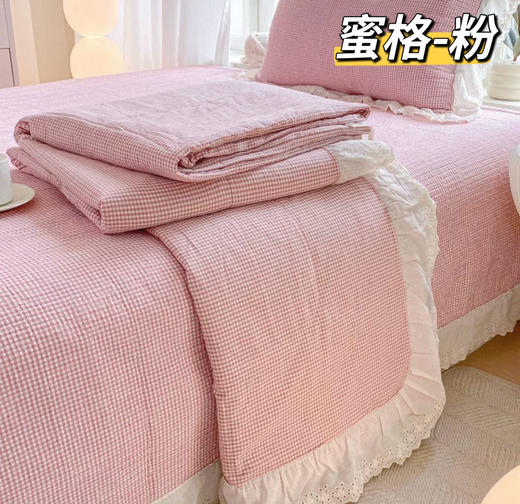 法式轻奢公主风三件套超柔水洗棉床盖G118000138 商品图6