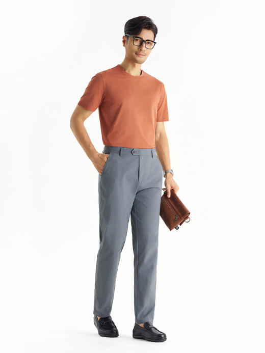 【遮肚T】2026年夏季新款柔感速干针织罗纹短袖T恤265S1T906S【T】3 商品图11