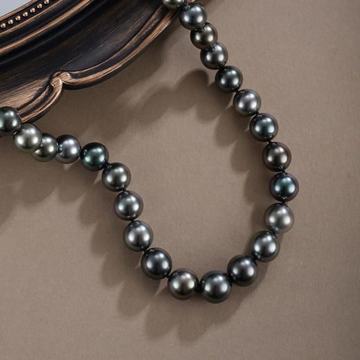 子佩集【玄夜珠光】G18K金黑珍珠AOYA奥雅项链【ZXLHZ】10mm珠2512 商品图4