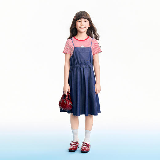 【实体店同款】女童吊带连衣裙夏季新款安奈儿童装AG623137 商品图3