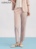 【商场同款】阿菁娜春季新款温柔气质烟管裤浅粉色高级显白微弹利落修饰腿型A31C110027 商品缩略图1