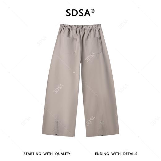 SDSA男装2026新款高贵轻奢美式复古纯色褶皱休闲裤慵懒风百搭裤子 商品图4