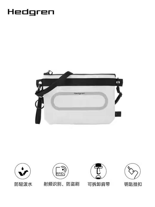 Hedgren 海格林 单肩包  HUNI02/902-F 灰色过胶. 商品图1