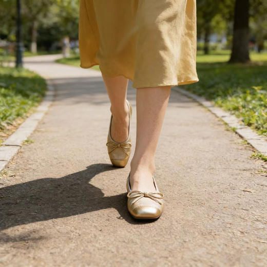 女士春夏季新款法式平底芭蕾舞鞋子脚蹬蛋卷软底孕妇豆豆单鞋35-40★娃娃优选 商品图6