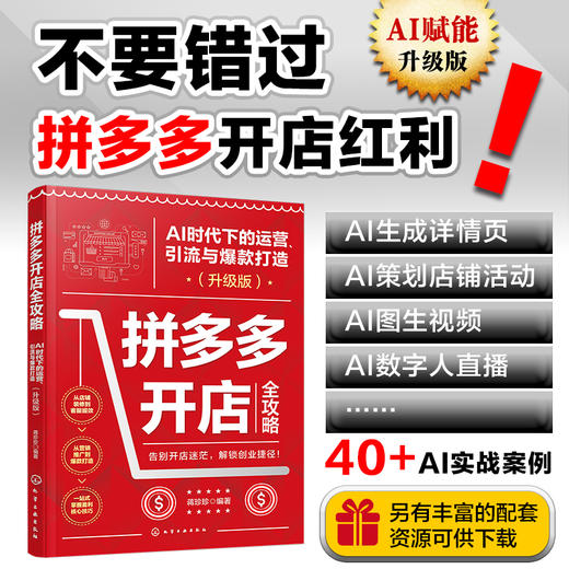 拼多多开店全攻略：AI 时代下的运营、引流与爆款打造（升级版） 商品图0