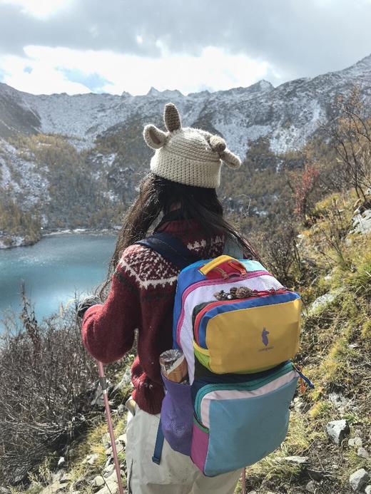 一店k 谁懂啊！！背上羊驼双肩包出门的瞬间，快乐DNA直接疯狂跳动！配色真的太绝了！满满的多巴胺风格！每一款的撞色搭配都独一无二！情侣出街帅炸了！轻量Tasra 16L防水黑科技机器人双肩包 商品图12