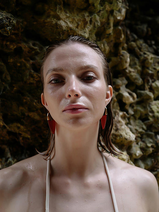 ANATTA｜E-C07-RD Large Drop Earrings [ 加大版 红玉髓 耳环 ]【循Countinuum Line】 商品图1