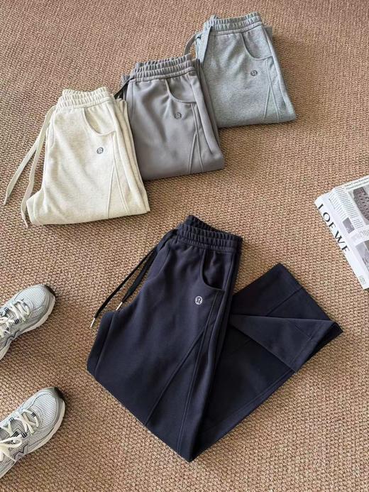 【sssp1】春款女士休闲弯刀阔腿纯色卫裤！！ 商品图0