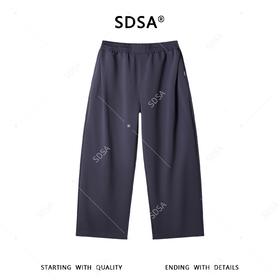 SDSA男装2026新款高贵轻奢韩版简约纯色垂感阔腿休闲裤百搭舒适