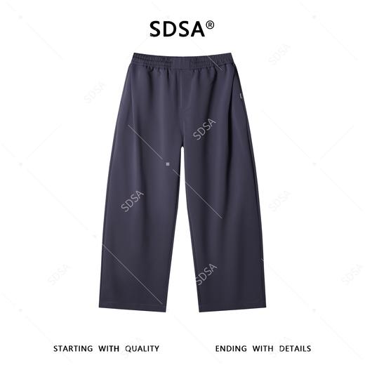 SDSA男装2026新款高贵轻奢韩版简约纯色垂感阔腿休闲裤百搭舒适 商品图0