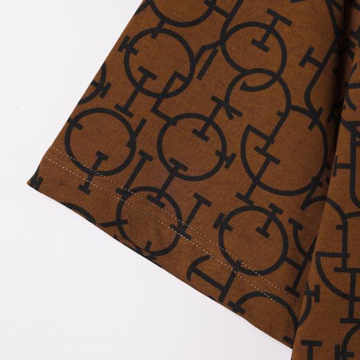 26T151SDSA男装2026新款高贵轻奢美式复古几何链条满印短袖T恤百搭时尚 商品图4