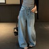 ✨bulingbuling老闪了【重工满天星烫钻高腰阔腿牛仔裤配腰绳】高腰阔腿牛仔裤   0329返团 商品缩略图2