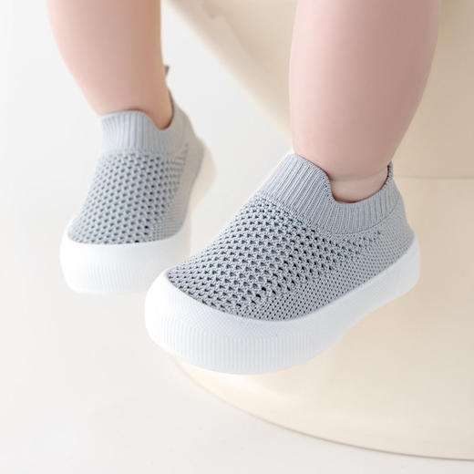 宝宝学步鞋软底春秋新款婴幼儿0一3岁防滑夏季小童透气飞织网鞋子 商品图2