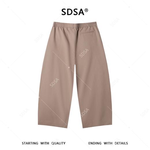 SDSA男装2026新款高贵轻奢时尚复古纯色褶皱休闲裤百搭休闲裤子 商品图4