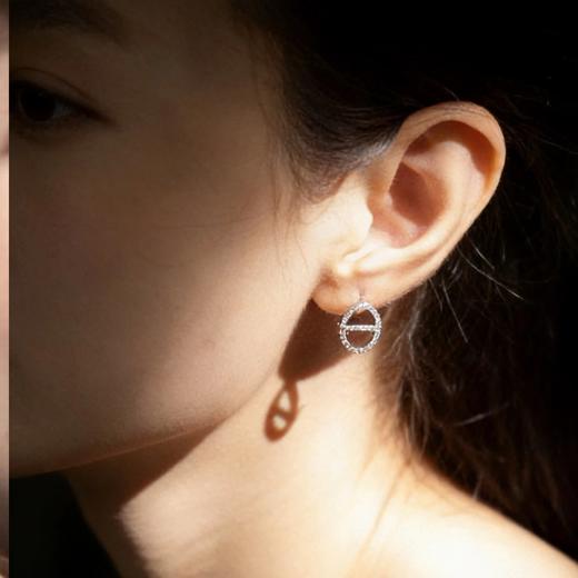 超闪耀！可拆卸猪鼻子满钻耳钉耳环 商品图3