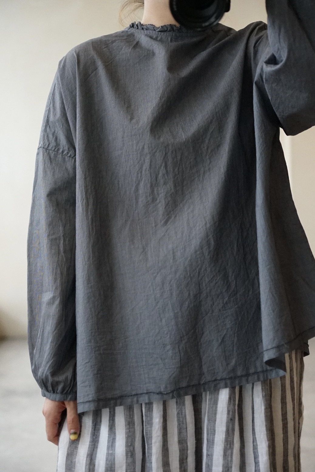 Laboratory3色细节领衬衫