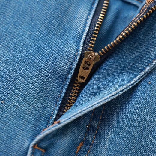 「高货wl」全新升级【铂金会员275/天猫369/差价94】(65517)洛诗琳气质四面弹烫钻牛仔裤2026春季天丝竹节棉喇叭裤女 商品图3