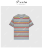 03-3潘依绣丁丁宠粉彩色条纹灰色T恤Q2764 商品缩略图0