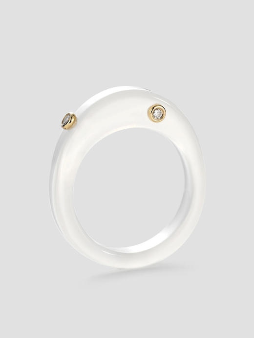 ANATTA｜R-C04-WT 循Single Ring [ 白玉髓 戒指 ]【循Countinuum Line】 商品图0
