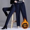 加厚加绒萝卜哈伦裤女冬新款老爹裤胖mm大码显瘦遮肉中年妈妈裤子 商品缩略图4