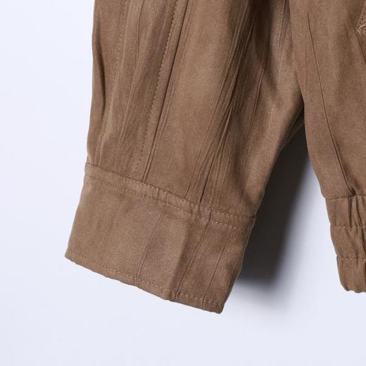 SDSA男装2026新款高贵轻奢韩系简约纯色立领褶皱夹克外套百搭休闲 商品图3