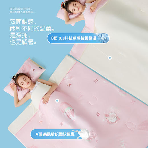 匹鲁凉感牛奶空调被  一面沁凉触感一面柔软贴合  舒爽随切换yc0326002 商品图2
