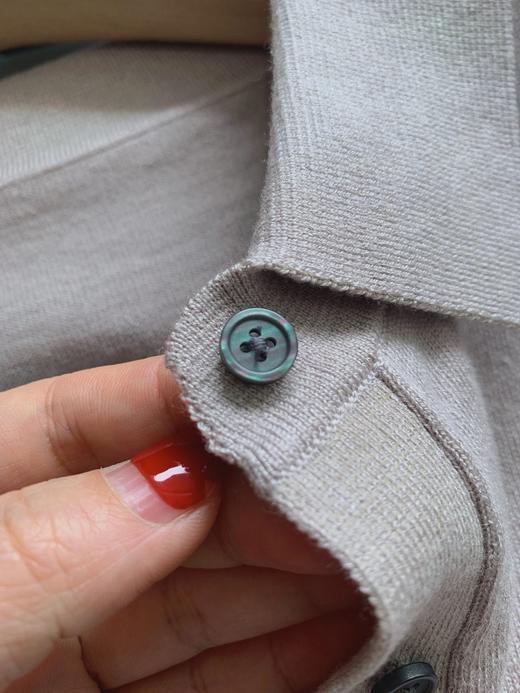 预售！高品质！3色羊绒天丝Polo领短袖上衣SY2957  26ZB03029- 商品图11