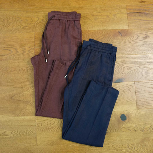 【3月20日 周末秒杀 直接调价 下单即可】Loro Piana LP 诺悠翩雅 高端雨露麻 亚麻 男士休闲裤 商品图1