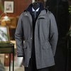 春季新款男士强捻羊毛防泼水连帽风衣 商品缩略图2