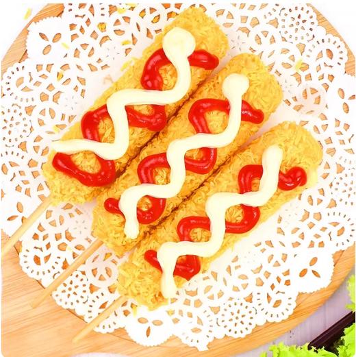 400g（80g*5支）盛源来 芝士热狗棒  拉丝芝士棒半成品 冷冻食品 商品图3