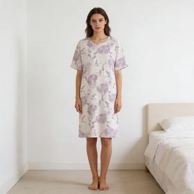 【32S100%棉汗布】SCHIESSER 德国舒雅女士纯棉短袖睡裙31/22374D