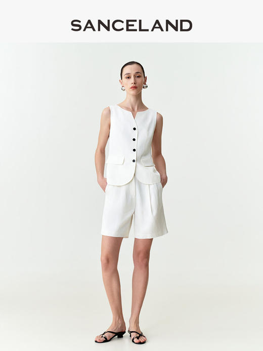 三石一澜SANCELAND 醋纤马甲SK25401070 商品图0