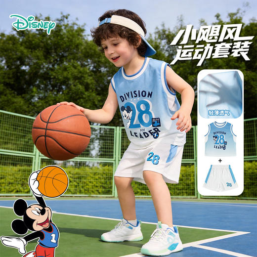 迪士尼超能玩家男童夏季运动背心套装ZD2FT011 商品图2