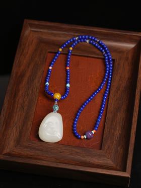 和田玉莲花吊坠