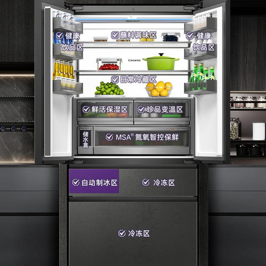 卡萨帝（Casarte）冰箱 BCD-601WGCFDAGGTU1 商品图6
