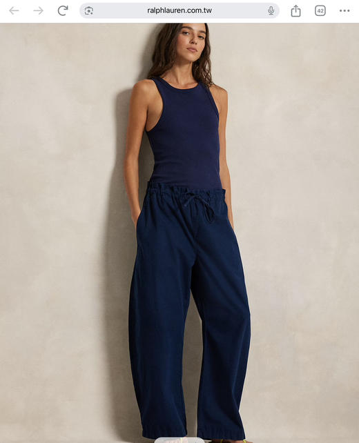 【3月20日 周末秒杀 直接调价 下单即可】预售 官网同步 10天后出大货 26年早春款 RL 藏肉肉的弯刀女裤 松弛感拉满的美式复古神裤 商品图1