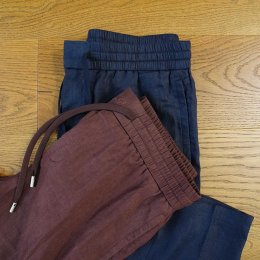 【3月20日 周末秒杀 直接调价 下单即可】Loro Piana LP 诺悠翩雅 高端雨露麻 亚麻 男士休闲裤 商品图6